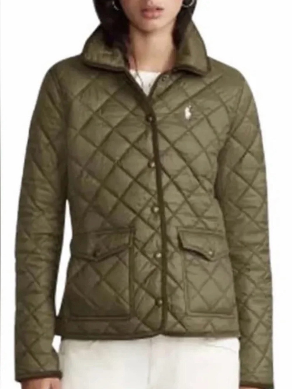 Polo Ralph Lauren Women’s Quilted Olive Green Jacket NWOT - Size XL